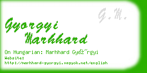 gyorgyi marhhard business card